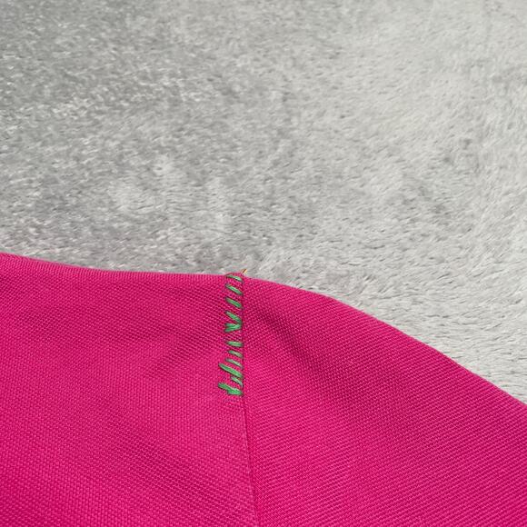 Altea Polo Shirt Mens Large Pink Embroidered Beaded Decorative Smart Casual - Picture 11 of 16